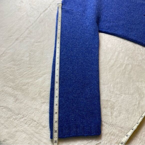 Field Gear Blue 100% Shetland Wool Sweater Size Large - Picture 10 of 10
